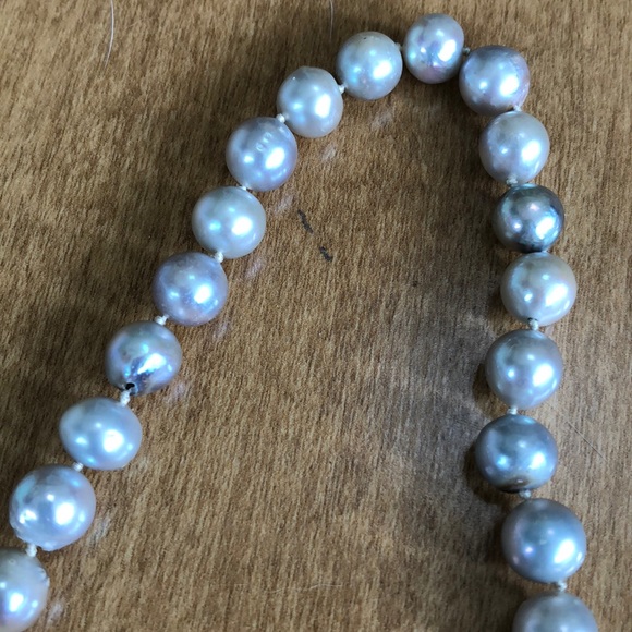 Vintage gray freshwater pearl necklace - Picture 4 of 4